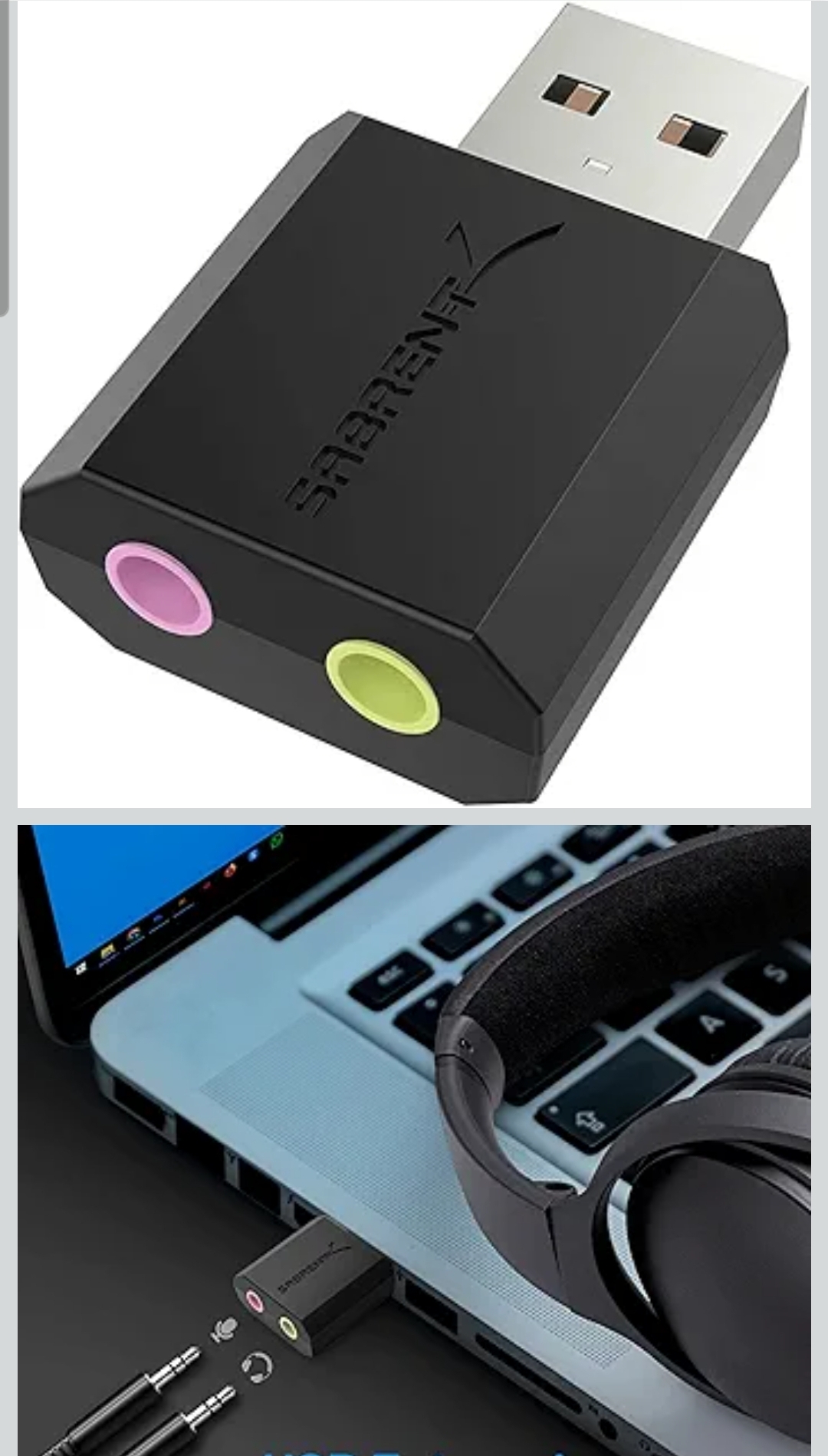 USB Audio Stereo Sound Adapter